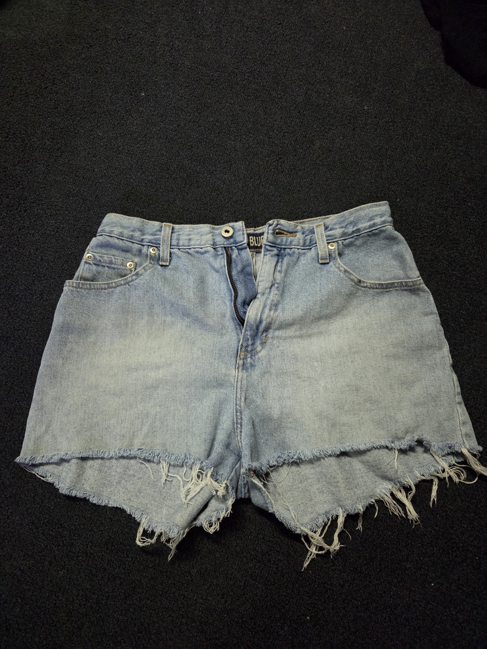L.A. Blues Frayed Light Blue Denim Shorts